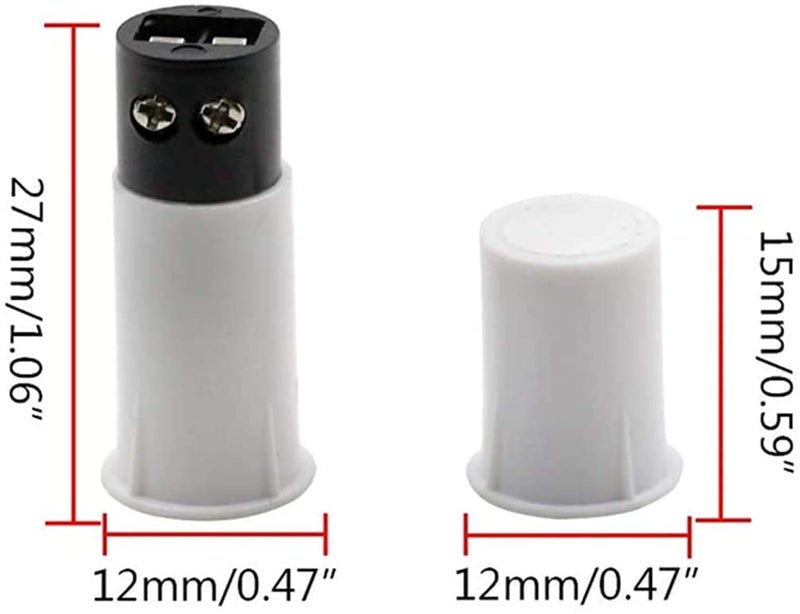 bnafes MC-33C Normally Closed Recessed Window Door Contact Sensor Alarm Magnetic Reed Switch 2 Sets - Image 2